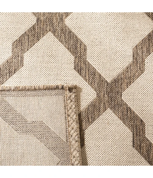 Safavieh Beach House BHS122 Cream / Beige 3' X 5' Rectangle Area Rug