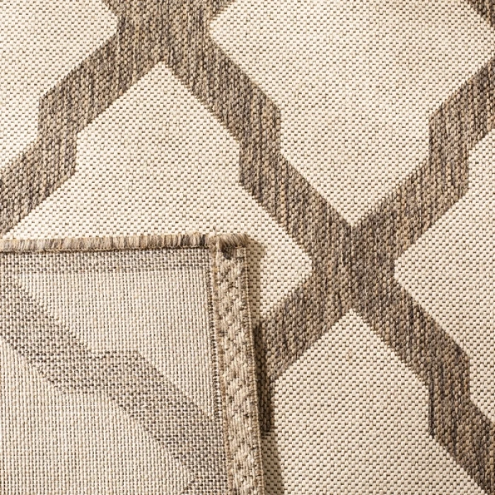 Safavieh Beach House BHS122 Cream / Beige 5'-3" X 7'-6" Rectangle Area Rug