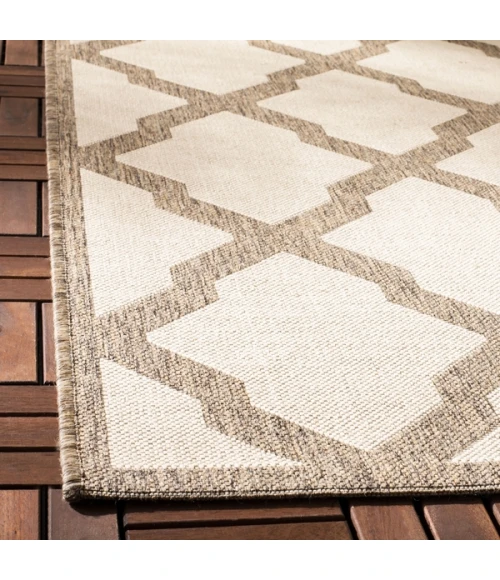 Safavieh Beach House BHS122 Cream / Beige 3' X 5' Rectangle Area Rug