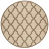 Safavieh Beach House BHS122 Cream / Beige 6'-7" X 6'-7" Round Area Rug