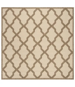 Safavieh Beach House BHS122 Cream / Beige 6'-7" X 6'-7" Square Area Rug