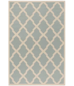 Safavieh Beach House BHS122 Aqua / Cream 4' X 6' Rectangle Area Rug