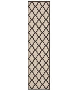 Safavieh Beach House BHS122 Creme / Brown 2'-2" X 8' Runner Area Rug