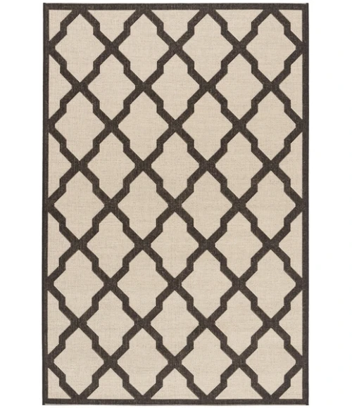 Safavieh Beach House BHS122 Creme / Brown 3' X 5' Rectangle Area Rug