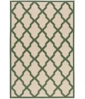 Safavieh Beach House BHS122 Cream / Green 6'-7" X 6'-7" Round Area Rug