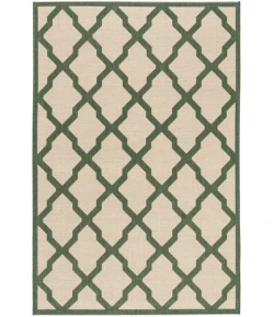 Safavieh Beach House BHS122 Cream / Green 6'-7" X 6'-7" Round Area Rug