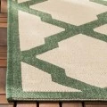 Safavieh Beach House BHS122 Cream / Green 2'-2" X 8' Runner Area Rug