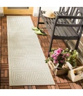 Safavieh Beach House BHS123 Cream / Aqua 2'-2" X 10' Runner Area Rug