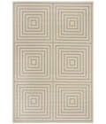 Safavieh Beach House BHS123 Cream / Aqua 2'-2" X 4' Accent Area Rug