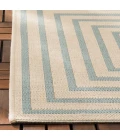 Safavieh Beach House BHS123 Cream / Aqua 2'-2" X 10' Runner Area Rug