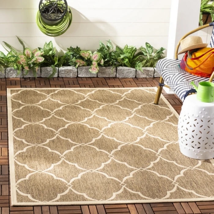Safavieh Beach House BHS125 Beige / Cream 2'-2" X 10' Runner Area Rug