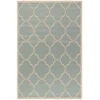 Safavieh Beach House BHS125 Aqua / Cream 4' X 6' Rectangle Area Rug