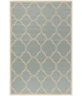 Safavieh Beach House BHS125 Aqua / Cream 6'-7" X 9'-2" Rectangle Area Rug