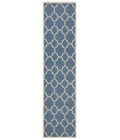 Safavieh Beach House BHS125 Blue / Creme 2'-2" X 6' Runner Area Rug