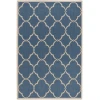 Safavieh Beach House BHS125 Blue / Creme 5'-3" X 7'-6" Rectangle Area Rug