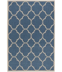 Safavieh Beach House BHS125 Blue / Creme 2'-2" X 4' Accent Area Rug