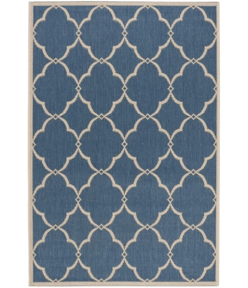 Safavieh Beach House BHS125 Blue / Creme 2'-2" X 4' Accent Area Rug