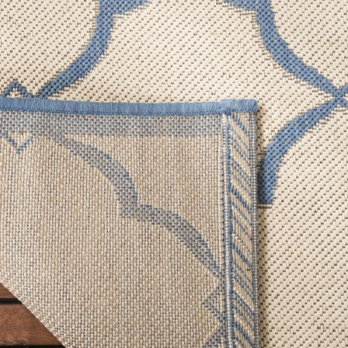 Safavieh Beach House BHS125 Cream / Blue 2'-2" X 10' Runner Area Rug