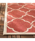 Safavieh Beach House BHS125 Red / Creme 2'-2" X 10' Runner Area Rug