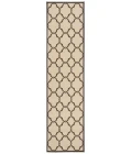 Safavieh Beach House BHS125 Creme / Brown 2'-2" X 8' Runner Area Rug