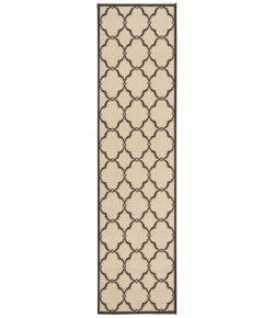 Safavieh Beach House BHS125 Creme / Brown 2'-2" X 8' Runner Area Rug