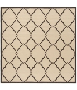 Safavieh Beach House BHS125 Creme / Brown 6'-7" X 6'-7" Square Area Rug