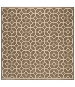 Safavieh Beach House BHS127 Beige / Cream 6'-7" X 6'-7" Square Area Rug