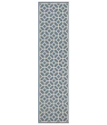 Safavieh Beach House BHS127 Blue / Creme 2'-2" X 6' Runner Area Rug