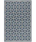 Safavieh Beach House BHS127 Blue / Creme 2'-2" X 4' Accent Area Rug
