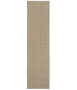 Safavieh Beach House BHS128 Beige / Cream 2'-2" X 8' Runner Area Rug