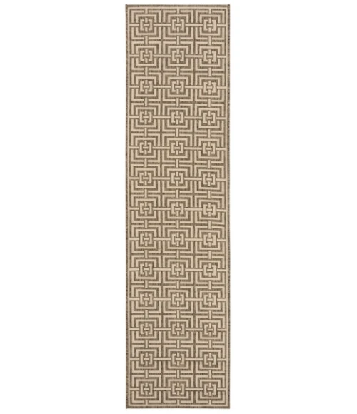 Safavieh Beach House BHS128 Beige / Cream 2'-2" X 8' Runner Area Rug