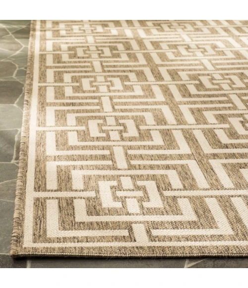 Safavieh Beach House BHS128 Beige / Cream 5'-3" X 7'-6" Rectangle Area Rug