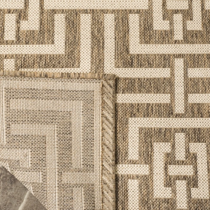 Safavieh Beach House BHS128 Beige / Cream 6'-7" X 6'-7" Square Area Rug