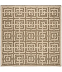 Safavieh Beach House BHS128 Beige / Cream 6'-7" X 6'-7" Square Area Rug