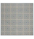 Safavieh Beach House BHS128 Blue / Creme 6'-7" X 6'-7" Square Area Rug