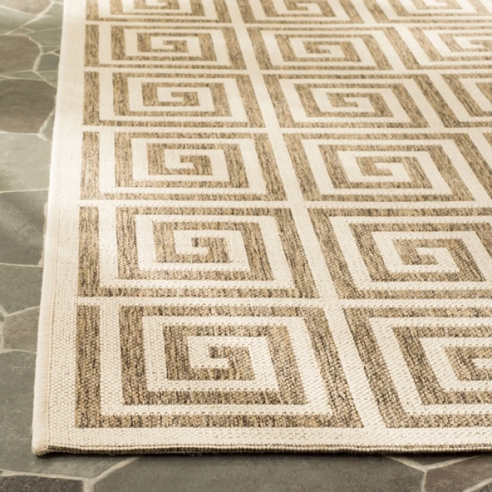 Safavieh Beach House BHS129 Beige / Cream 3' X 5' Rectangle Area Rug