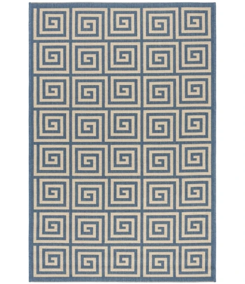 Safavieh Beach House BHS129 Cream / Blue 8' X 10' Rectangle Area Rug