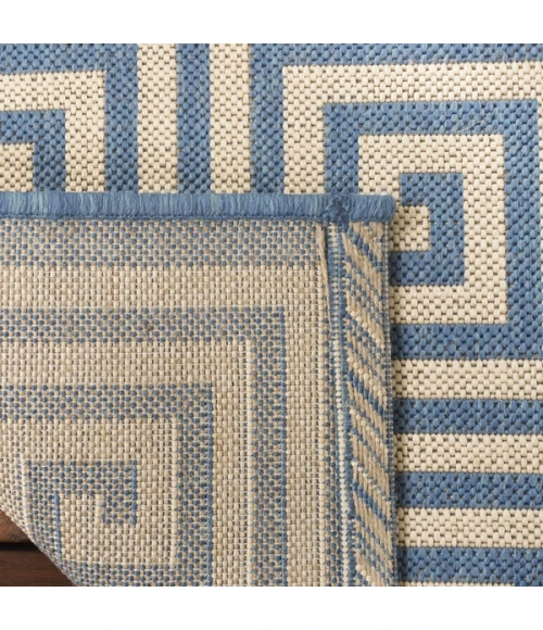 Safavieh Beach House BHS129 Cream / Blue 8' X 10' Rectangle Area Rug