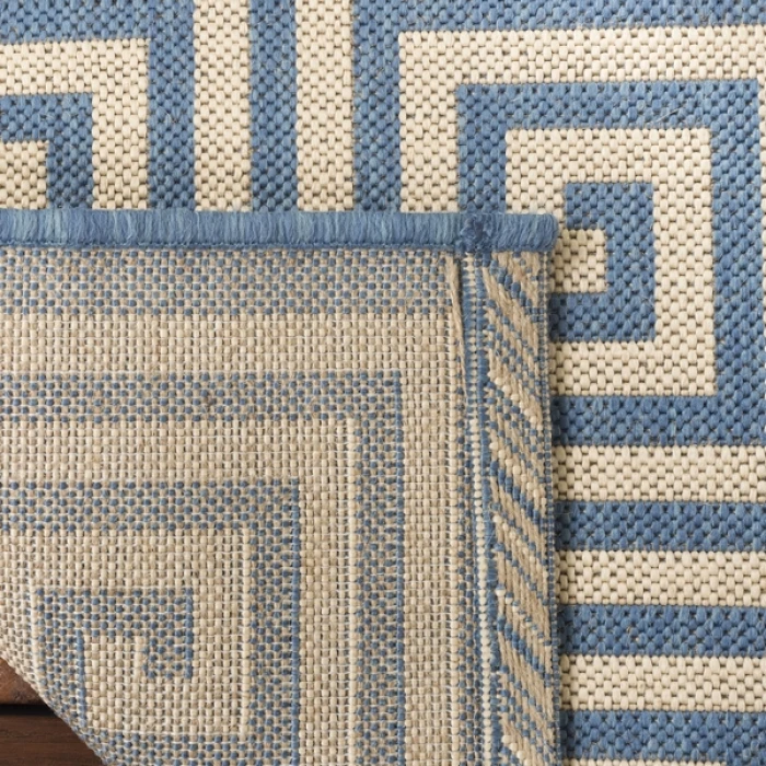 Safavieh Beach House BHS129 Cream / Blue 2'-2" X 10' Runner Area Rug