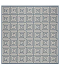 Safavieh Beach House BHS129 Cream / Blue 6'-7" X 6'-7" Square Area Rug