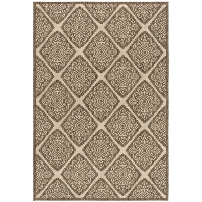 Safavieh Beach House BHS132 Cream / Beige 5'-3" X 7'-6" Rectangle Area Rug