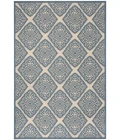 Safavieh Beach House BHS132 Cream / Blue 4' X 6' Rectangle Area Rug