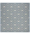 Safavieh Beach House BHS132 Cream / Blue 6'-7" X 6'-7" Square Area Rug