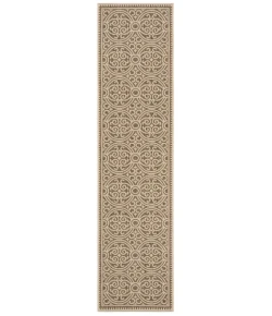 Safavieh Beach House BHS134 Cream / Beige 2'-2" X 12' Runner Area Rug