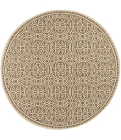 Safavieh Beach House BHS134 Cream / Beige 6'-7" X 6'-7" Round Area Rug