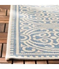 Safavieh Beach House BHS134 Cream / Blue 4' X 4' Square Area Rug