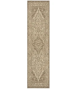 Safavieh Beach House BHS137 Cream / Beige 2'-2" X 12' Runner Area Rug