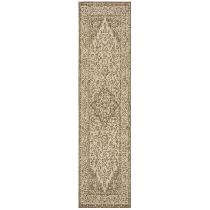 Safavieh Beach House BHS137 Cream / Beige 2'-2" X 12' Runner Area Rug