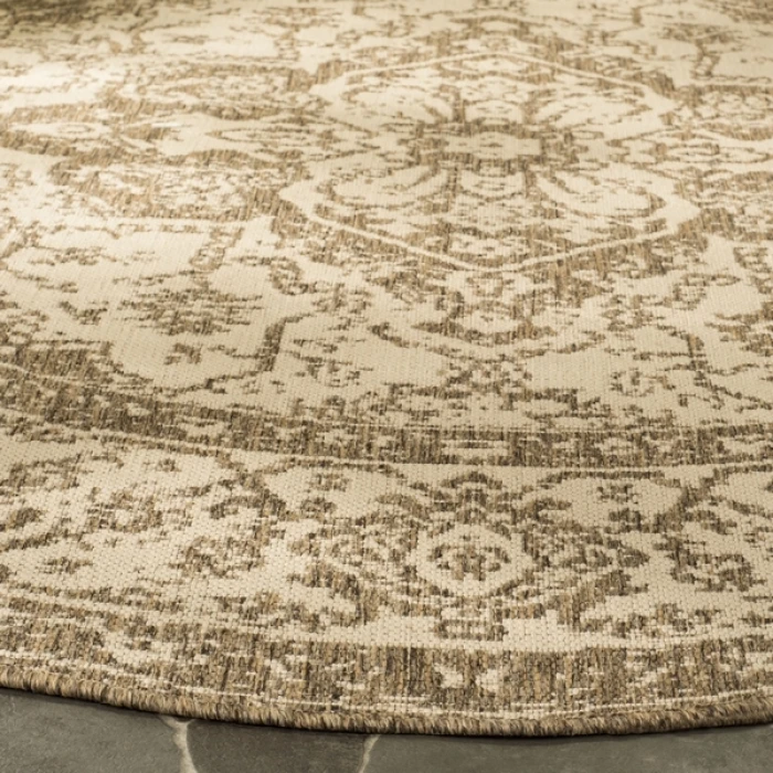 Safavieh Beach House BHS137 Cream / Beige 6'-7" X 9'-2" Rectangle Area Rug