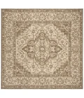 Safavieh Beach House BHS137 Cream / Beige 6'-7" X 6'-7" Square Area Rug